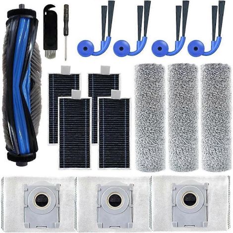 Pièces de rechange pour aspirateur robot Ecovacs Deebot X9 Pro Omni : brosse latérale principale et filtres HEPA (1/5)