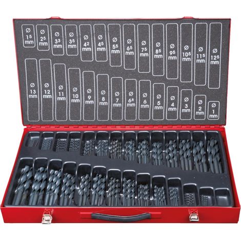 KS  TOOLS  HSS-R  Juego  de  brocas  espirales  230  pzs.  1-13  mm  -  330.1650 (1/2)