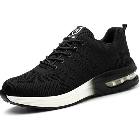 Scarpe antinfortunistiche Ulisem con punta in acciaio da uomo e da donna, leggere e comode, antiscivolo e indistruttibili, con cuscinetto d'aria, taglia 41 (1/4)