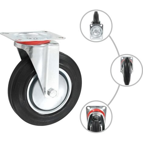 12 pcs Roulettes pivotantes 200 mm CFW53752 (1/5)