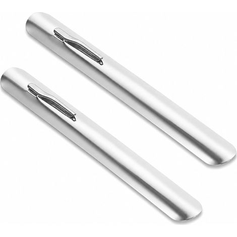 2 Pièces Ramasse Miette de Table en Aluminium 15 cm, Grattoir à Miettes Manuel, Nettoyeur pour Nappes et Tables, Ramasse Miette Accessoire pour Restaurant, Hôtel et Maison (1/5)