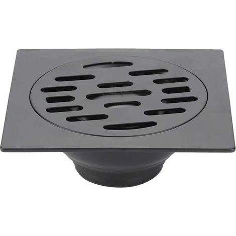 PVC-Bodenablauf, geruchshemmender Duschablauf, Edelstahl-Bodenablauf für Badezimmer, Bodenablauf für Waschmaschine, WC, Duschkabine, Küche (Com
