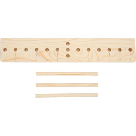Bow Maker Multi Size Adjustable Scale Design Wooden Bow Making Kit with Wooden Board Sticks for Making DIY Crafts (1/5)