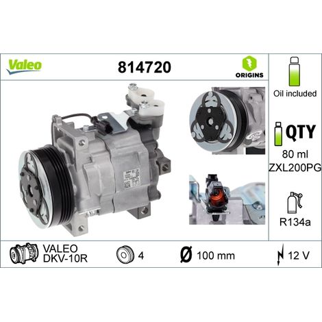 Compresseur, climatisation Valeo 814720 SUBARU 73111SA010