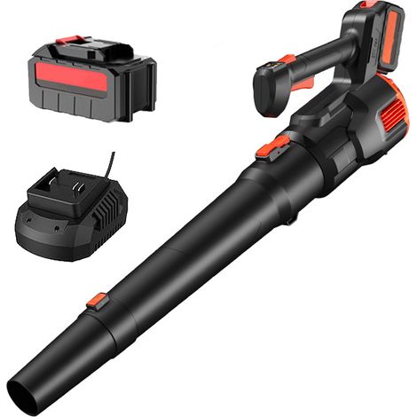 21-V-Akku-Laubbläser – Handgebläse, 500 CFM/150 MPH, 3 Geschwindigkeitsstufen, mit 3,0-Ah-Akkuladegerät für die Gartenpflege, Terrasse, Veranda, Einfahrt und Balkon (1/5)