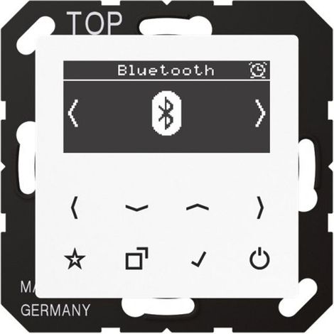 Jung Smart Radio DAB+ Bluetooth®, Serie AS/A, alpinweiß DAB A BT WW