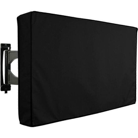 Housse de protection extérieure pour téléviseur LCD/LED de 30 à 32 pouces, étanche (noire) (1/5)
