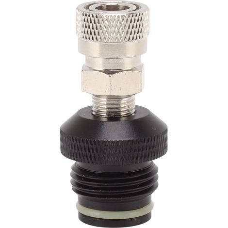 Bouchon femelle pour réservoir CO2 anti-fuite, acier inoxydable et alliage d'aluminium, raccord rapide femelle 8mm G1/2 14, adaptateur pour tuyau (1/5)