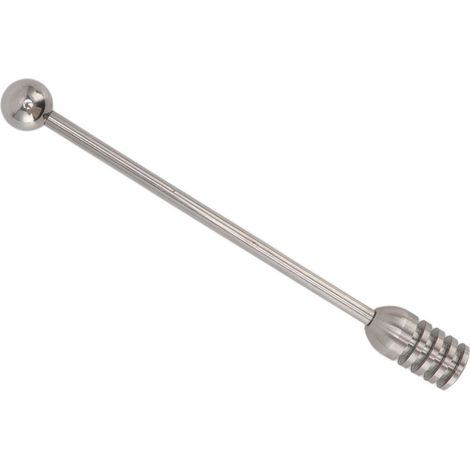 Bâtonnet à miel 15,5 cm en acier inoxydable 304, design cannelé, nettoyage facile, bâtonnet mélangeur à miel, bâtonnet mélangeur à café (1/5)