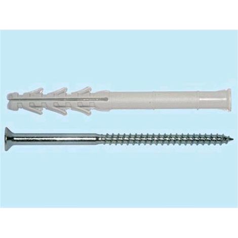 Tasselli Nylon Prolungati con vite Brixo BSXR - S 10x100 Conf. 25 Pz