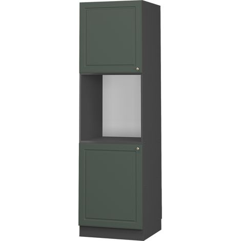 Herdumbauschrank Fame-Line, Grün-Gold Landhaus, 60 cm offen, Vicco