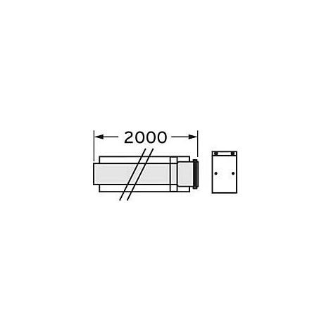 Vaillant extension 60/100 mm concentrique 2, 1930 m PP (1/2)