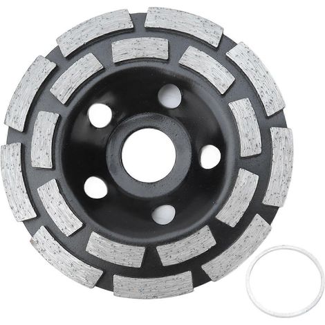 Diamantschleifscheiben-Set mit geringer Vibration, schwarz, für Stein und Beton, Durchmesser 115 mm (1/4)