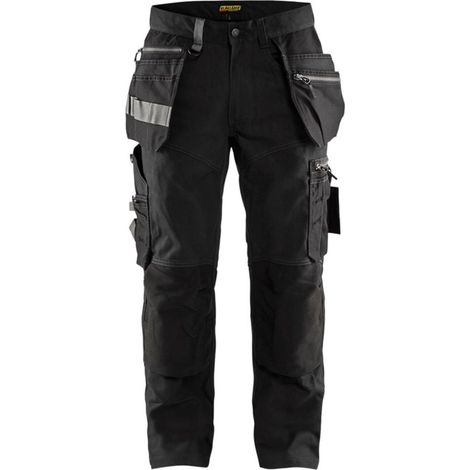 Pantaloni da lavoro elasticizzati artigianali 1590 - Nero XL - FR(48) - SE(C54) - Standard (1/4)