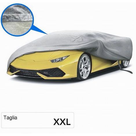 MaxTech - Copriauto Telo Impermeabile Auto Proteggi Sole Pioggia Neve Sporco Tg.xxl Cop-aut-xxl - (1/2)