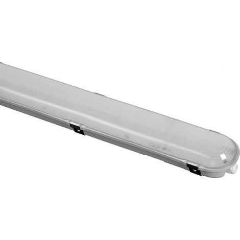 Luminaire Rhone II étanche Led Intégrée 1230X100mm 40 Watts 4000K IP65 MIIDEX VISION-EL 100043 (1/4)