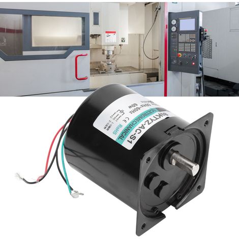 Moteur synchrone AC XD80KTYZ + Condensateur + Support 60 W à aimant permanent, bidirectionnel, à couple élevé et basse vitesse, micromoteur à arbre excentrique, 50 tr/min, 220 V AC (1/5)