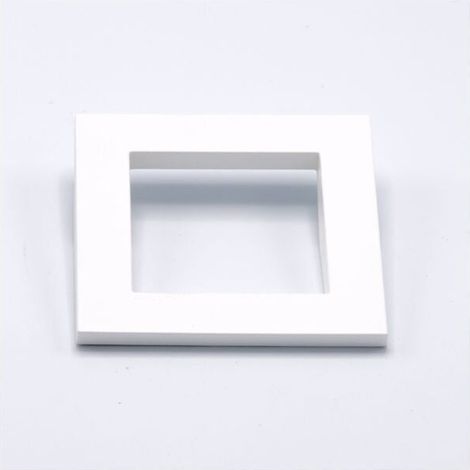 Maniglia quadrata sporgente laccata bianca 80x80x14mm - 317 Concept (1/2)