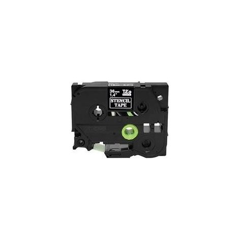 Cinta Laminada para Rotuladoras Brother STE-161 Negro Negro/Blanco 36 mm x 3 m