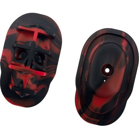 3D-Eiswürfelform in Totenkopfform aus lebensmittelechtem Silikon zur Herstellung runder Eiswürfel. Ein praktisches Küchenutensil. (1/5)