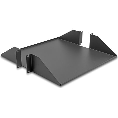 Delock Estante de 19 de doble cara de hasta 46 kg de 500 mm de profundidad 2U gris oscuro