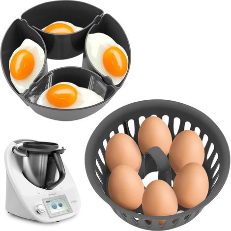 1 Accessoire Thermomix, Moule À Oeufs, Cuiseur 6 Oeufs, Pocheuse 4 Oeufs, Pour TM31 TM5 TM6 (1/5)