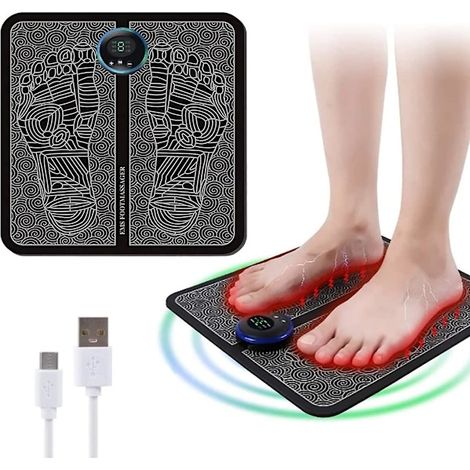 Appareil de massage des pieds, appareil de massage électrique des pieds, appareil de massage des pieds pour le remodelage osseux, masseur électrique, favorise la circulation sanguine et soulage les do (1/4)