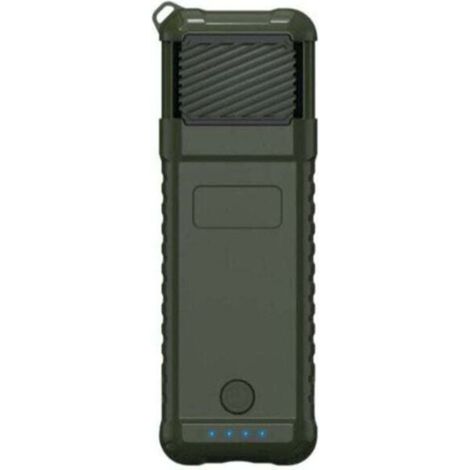 Répulsif anti-moustiques électrique portable, protection extérieure contre les moustiques, batterie externe de 9600 mAh, température de chauffe de 130 à 165 °C, idéal pour le camping et la randonnée. (1/4)
