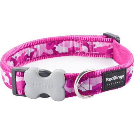 Hundehalsband Red Dingo Pink Tarnfarbe (2 x 31-47 cm) (1/2)