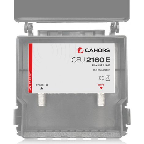 Filtre UHF - CAHORS - CFU 2160E - Extérieur - Réjection VHF - 4G LTE
