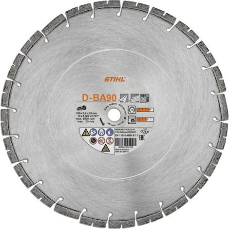 Disque à tronçonner diamanté Stihl D-BA90 350 mm