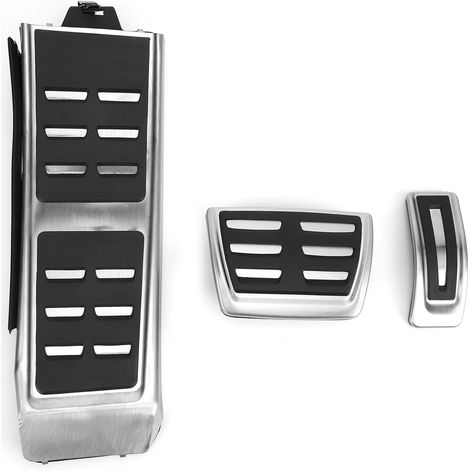 3Pièces Pédales Accélérateur Frein Repose-Pied Inox Remplacement A4 B8/S4/RS4 LHD Boîte Automatique 2008-2015 (1/5)