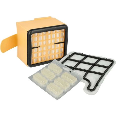 Set d'accessoires 8 pcs. compatible avec Vorwerk Kobold VK135, VK136 aspirateur - cartouches de parfum, filtre, filtre protection moteur (1/4)