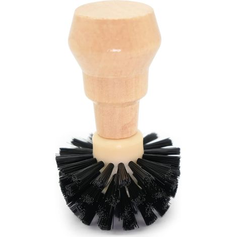 Cepillo de limpieza para cafetera espresso de 58 mm, herramienta profesional para limpiar el portafiltro de la cafetera espresso, apto para cestas de portafiltro de máquinas de espresso (58 mm). (1/5)