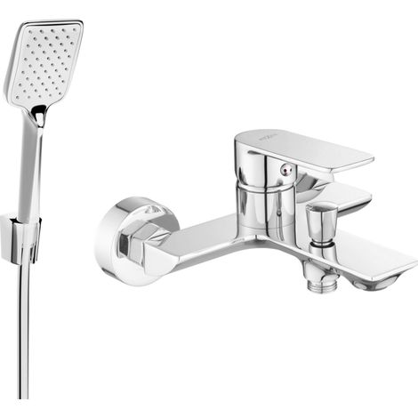 Mexen Alexa R62 rubinetto per vasca con set doccia, cromo - 7123R62-00 (1/3)