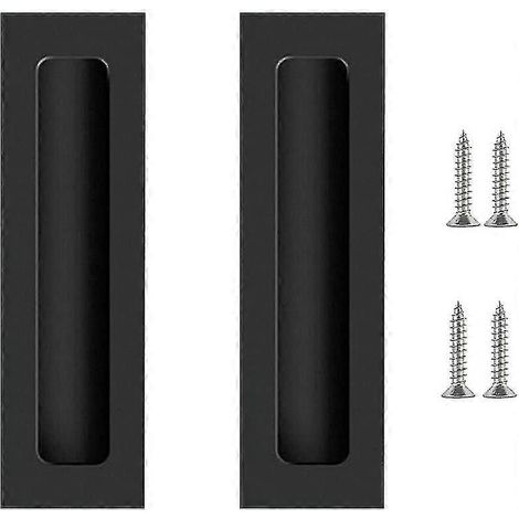 poignées de porte coulissantes noires, poignées de meuble, poignées de porte invisibles, poignées de porte pour robe (1/5)