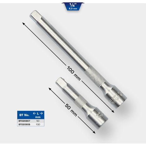 Brilliant Tools 1/4 Zoll Verlängerung 100 mm (1/5)
