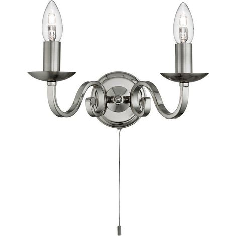 Applique murale lampe luminaire argent couloir cuisine bureau chambre salon éclairage (1/3)