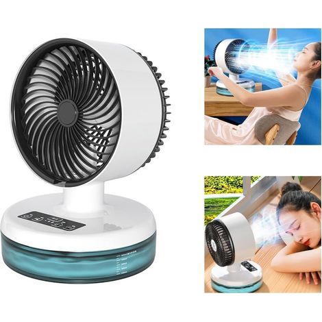 Ventilateur brumisateur portable extérieur petit ventilateur de refroidissement eau pratique radiateur de refroidissement USB avec lumière LED (1/5)