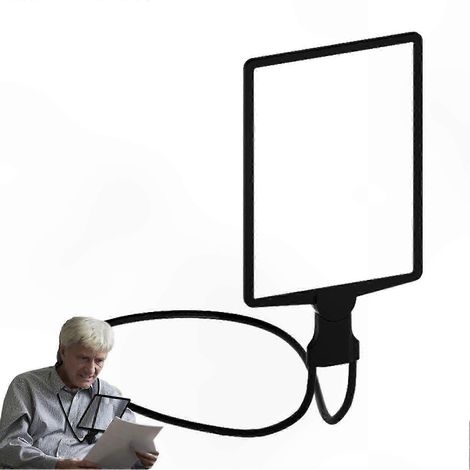 Dreiteilige, tragbare Lesebrille mit flexiblem Hals für Senioren, leichte und verstellbare Handlupe, einstellbare Vergrößerung (1/5)