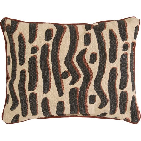 Cuscino nero wonja 40x30cm - Atmosphera créateur d'intérieur