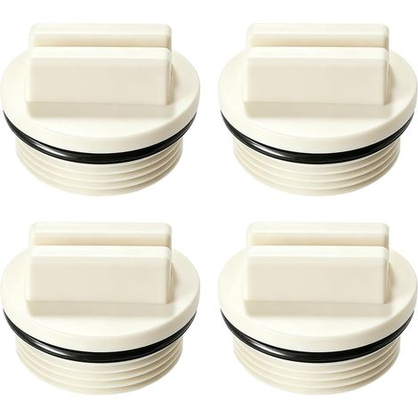 4 Pièces Bouchon d'hiver pour Piscine 1,5 Pouce avec Joint Torique  PVC d'hivernage ,Retour d'hiver Bouchon de Buse de Piscine avec Joint Torique,Clapet Skimmer Piscine (1/5)