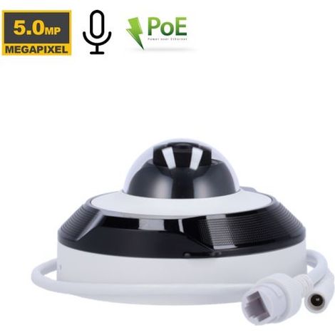 Ajax Telacamera IP Mini Dome 5Mp PoE Bianco 3K DomeCam Mini 76018 (2.8mm)