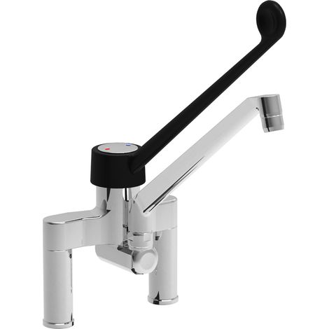 Miscelatore professionale leva clinica biforo BES 1210 (1/2)