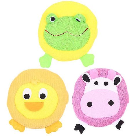 Lot de 3 jolies éponges de douche (1/3)