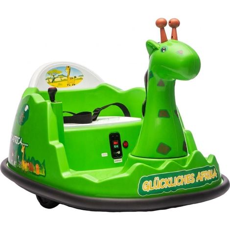 GARVEE 6V Elektro-Kinderauto mit 360° Drehung, Eltern-Fernbedienung & LED-Musik – Stoßfester Bumper Car für Kinder von 3 bis 6 Jahren, max. 30 kg, Fruchtgrün (1/5)