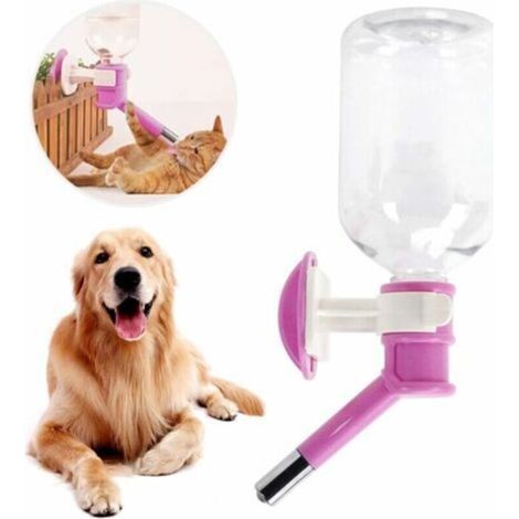 Wasserspender für Hunde und Katzen, Hunde-Trinkflasche, Hängende Hunde-Trinkflasche für Käfige, 500-ml-Trinkflasche