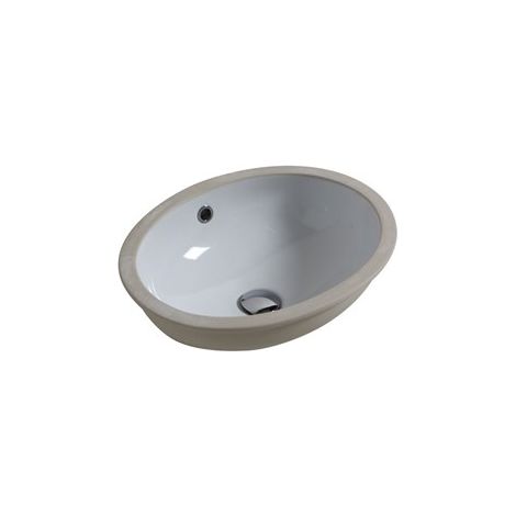 Lavabo sottopiano incasso ovale 46x38 ceramica (1/2)