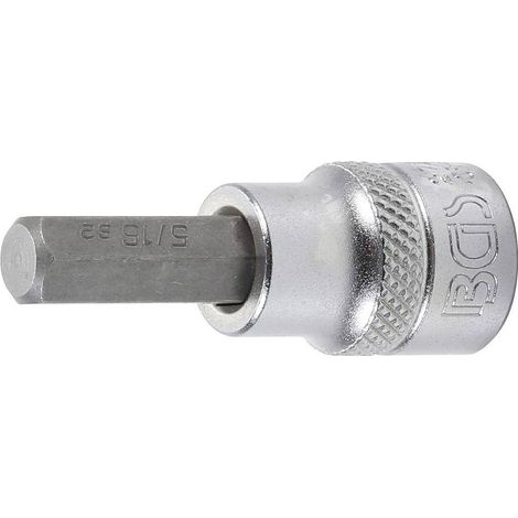Douille à Embouts 10 mm (3/8\) - Six Pans Intérieurs 5/16\ - Précision et Robustesse, Acier - D-Work