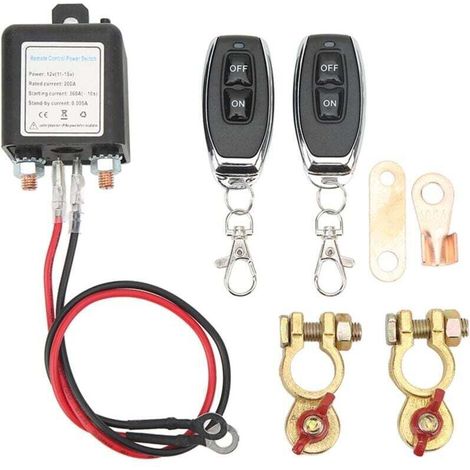 Trywise 12V Batterietrennschalter, DC12V 200A Fernbedienungs-Batterietrennschalter, mit Fernbedienung, Batterietrennschalter für Autos und Boote, Batterietrennschalter